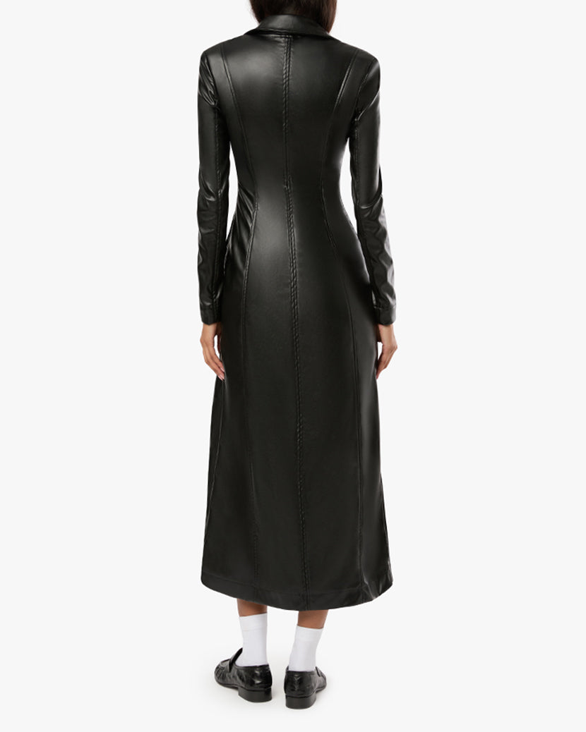 Slim Vegan Leather Jacket