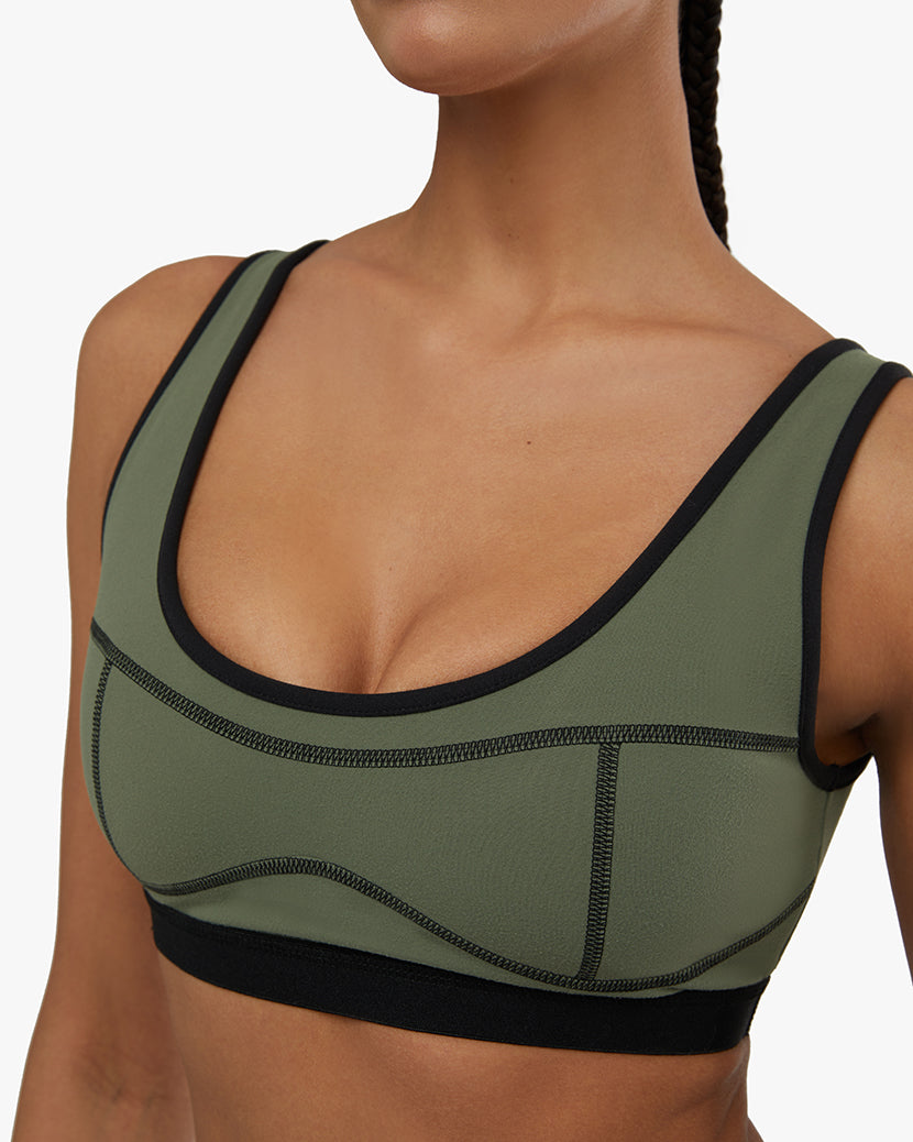 Scoop Neck Silhouette Bra