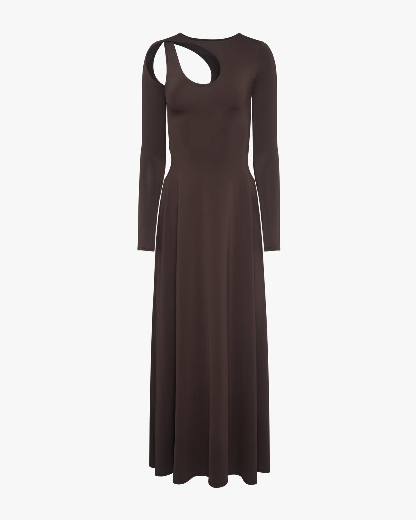 Cut Out Long Sleeve Maxi Dress