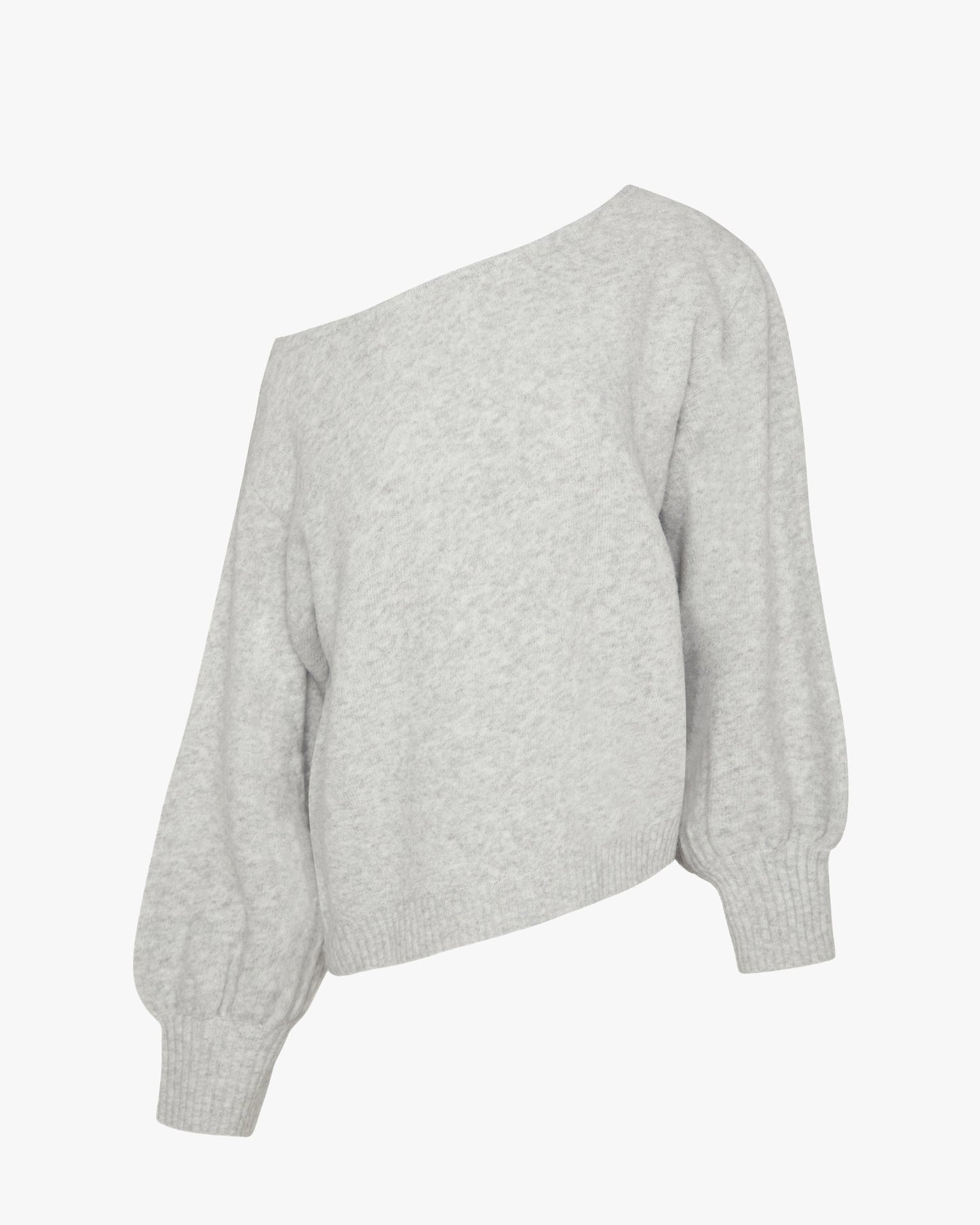 Off The Shoulder Balloon Sleeve Sweater
