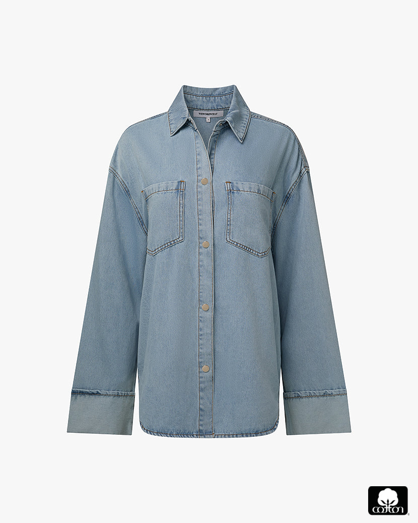 Denim Cuff Shirt