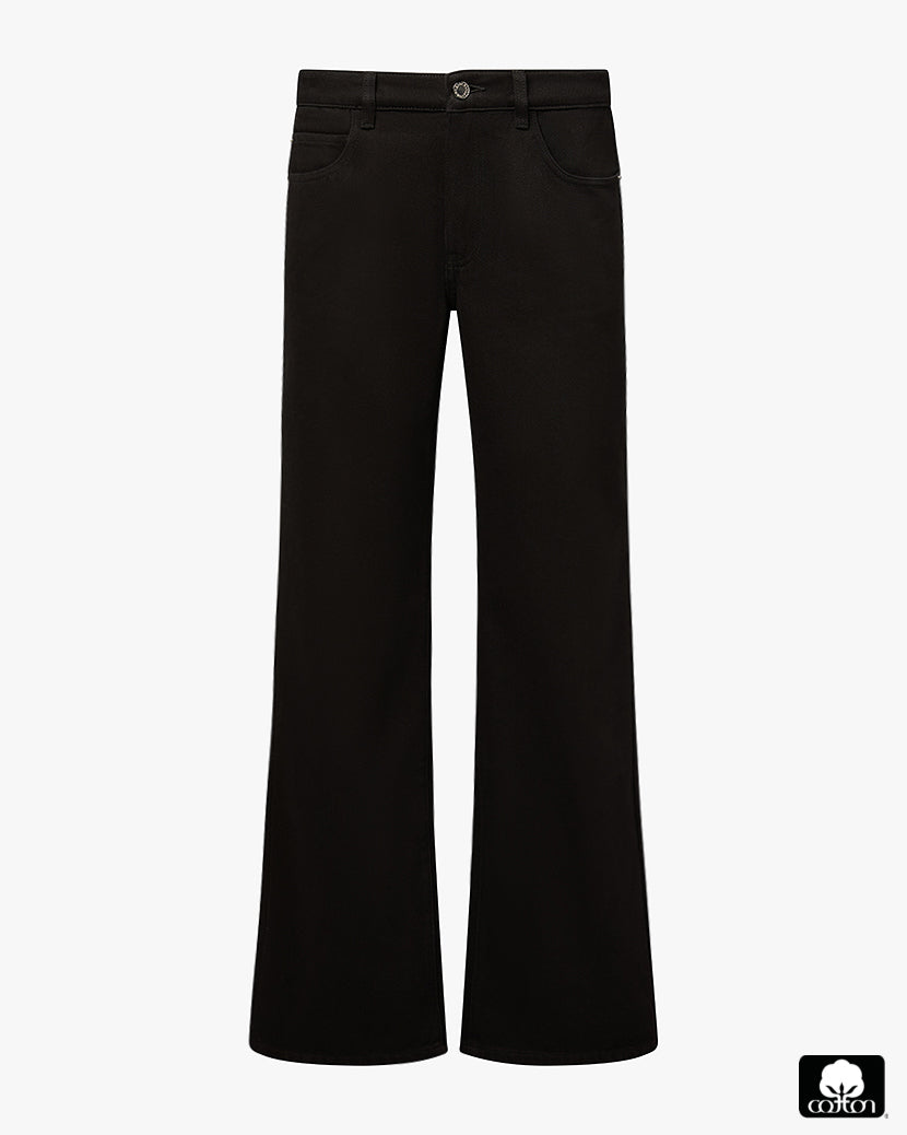 Mid Rise Slim Straight Pant