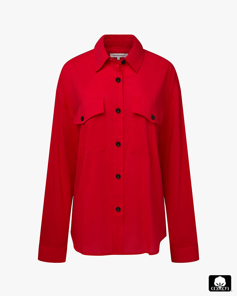 Boxy Button Down Shirt
