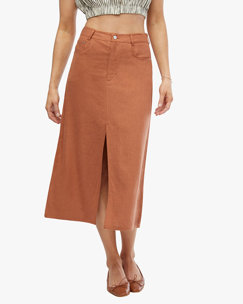 Front Slit Skirt