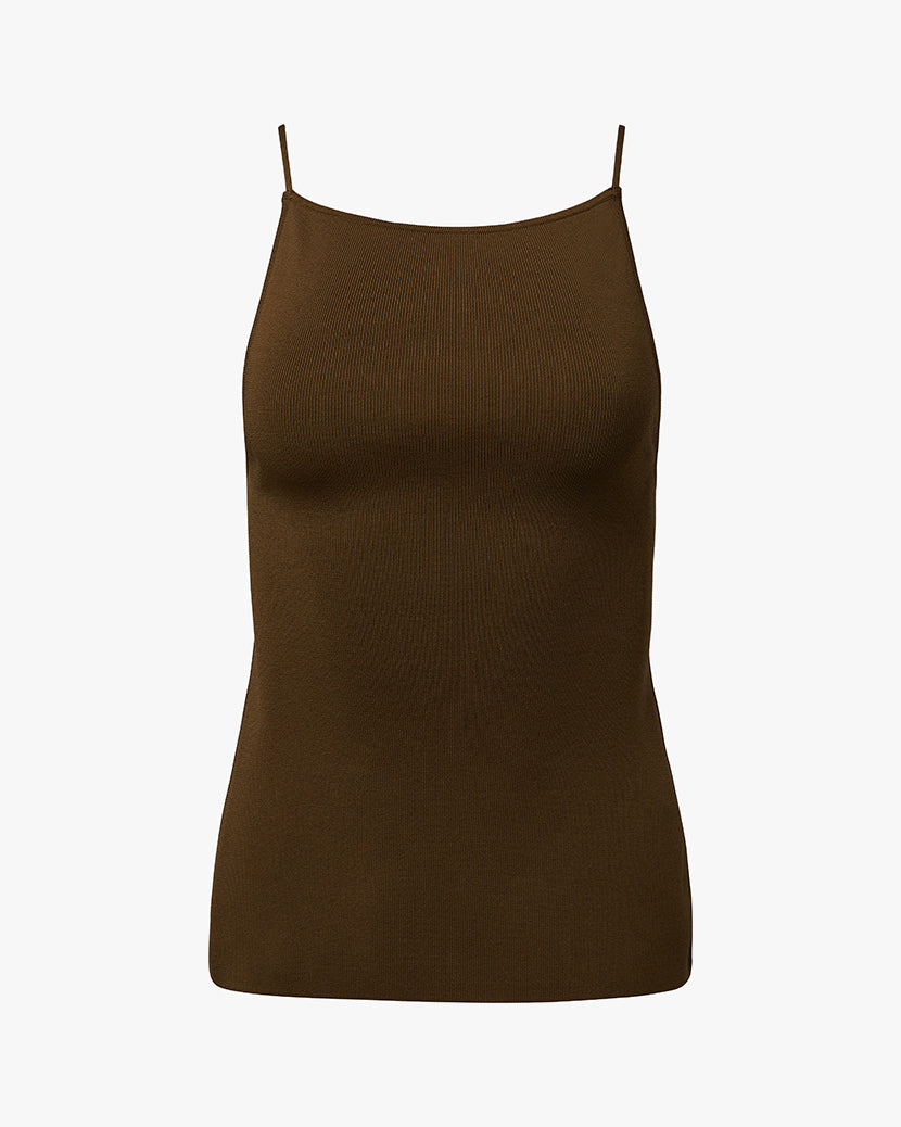 High Straight Neck Top