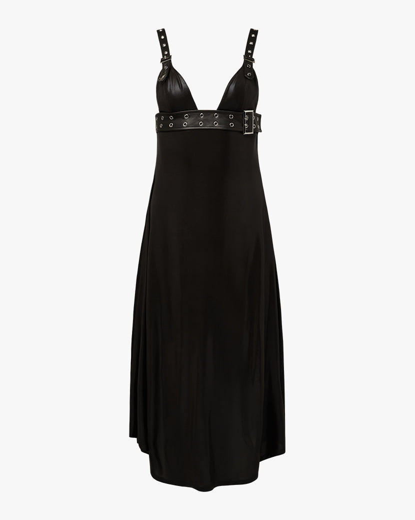 Belt Bodice Midi Dress