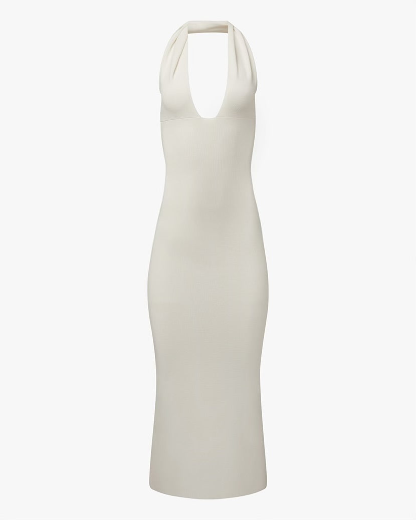 Knit Halter Maxi Dress