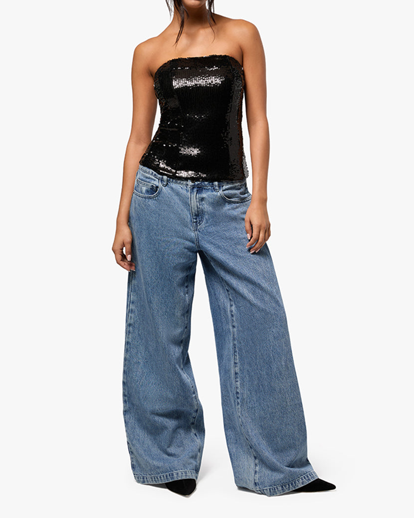Sequin Corset Top