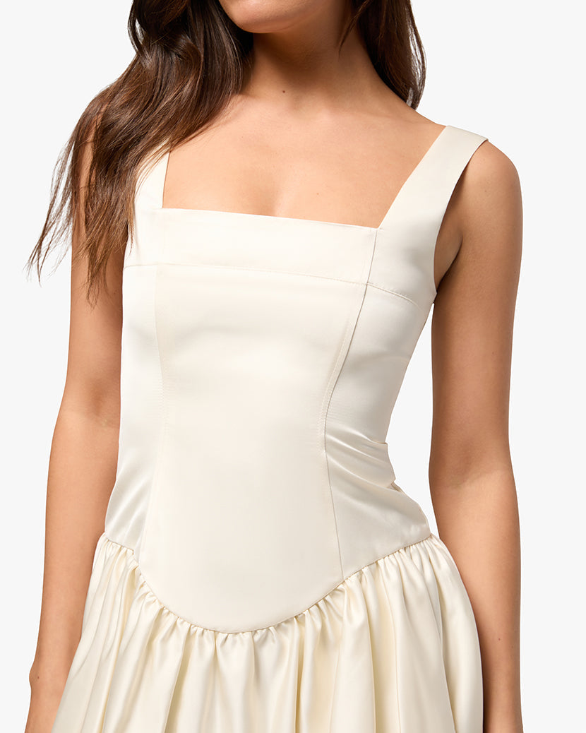 Bubble Skirt Corset Mini Dress