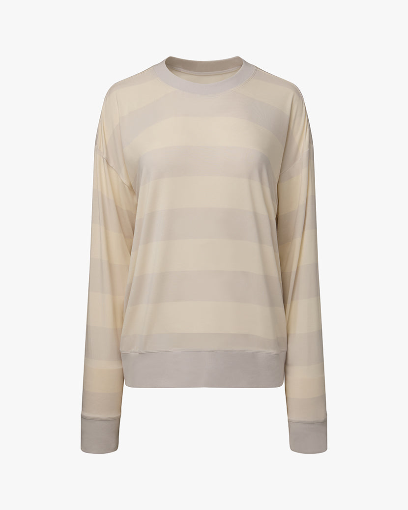 Oversized Long Sleeve Crewneck Top