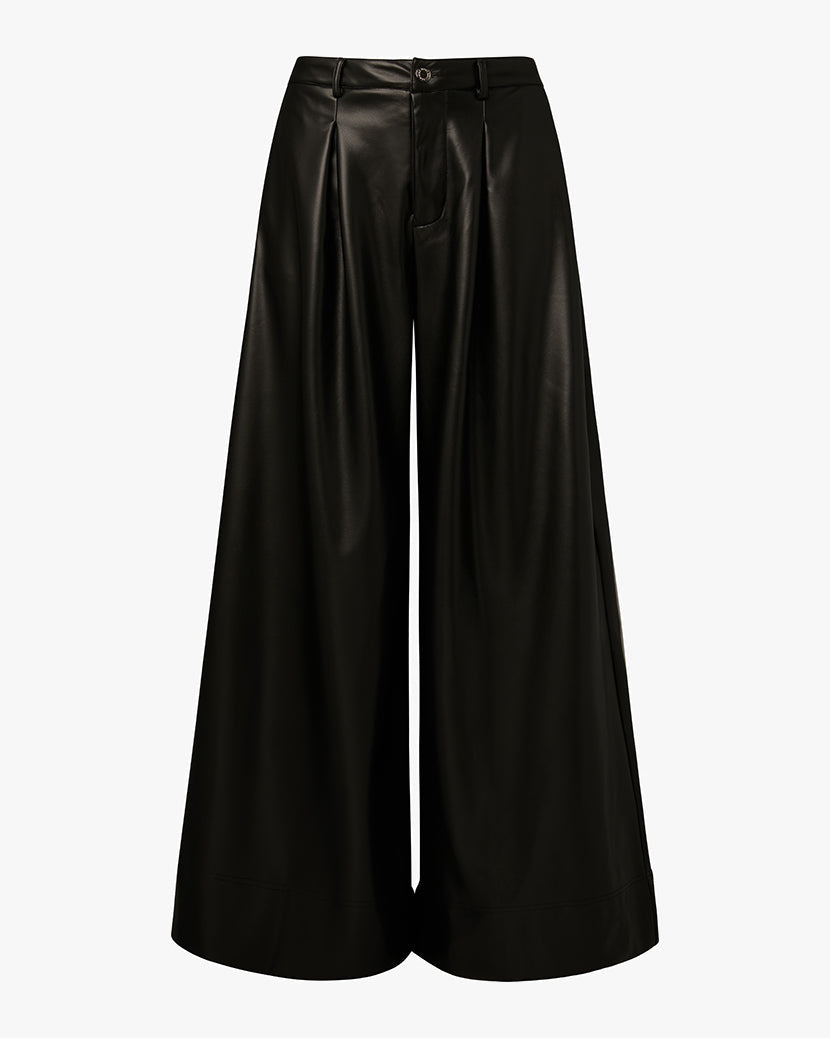 Vegan Leather Extreme Wide Leg Pant