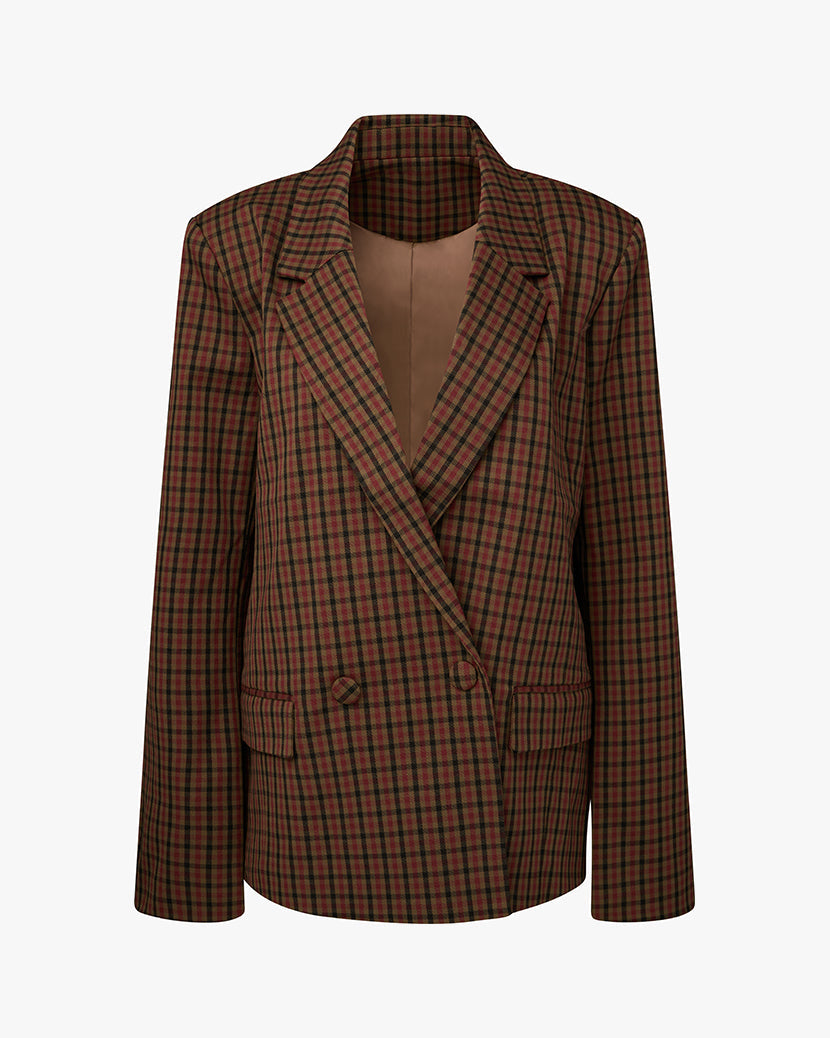 Double Breasted Boxy Blazer