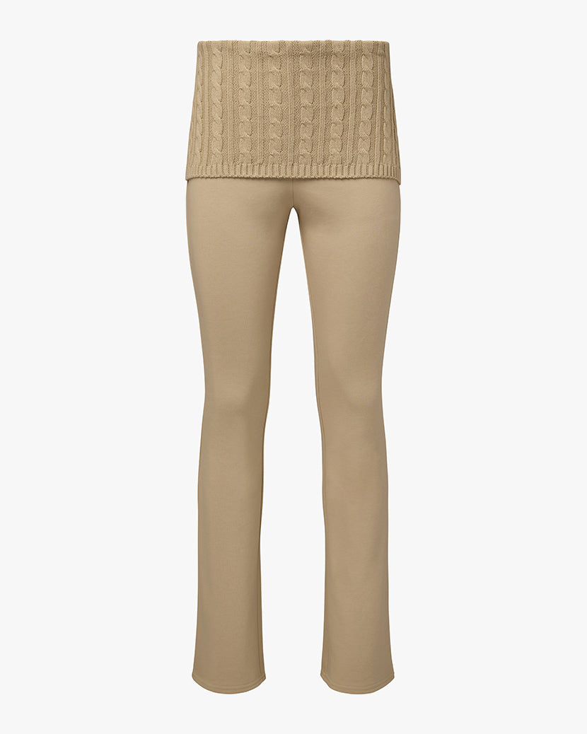 Cable Knit Roll Over Pant