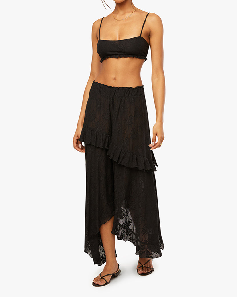 Lace Ruffle Skirt