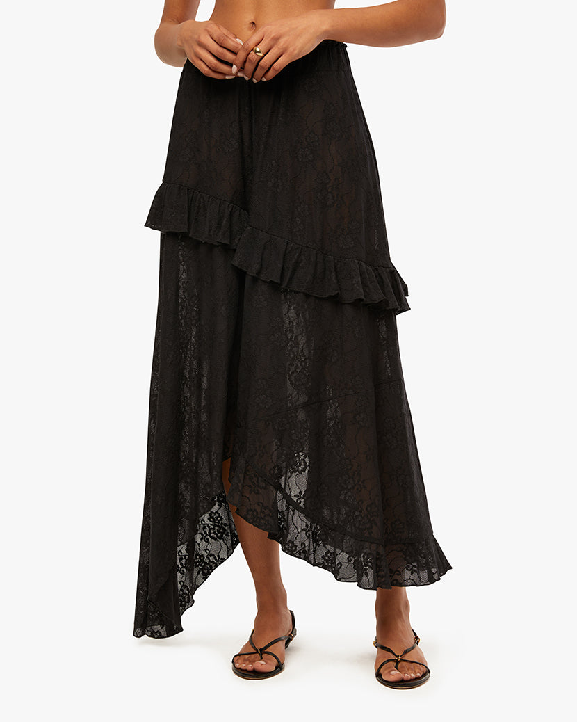 Lace Ruffle Skirt