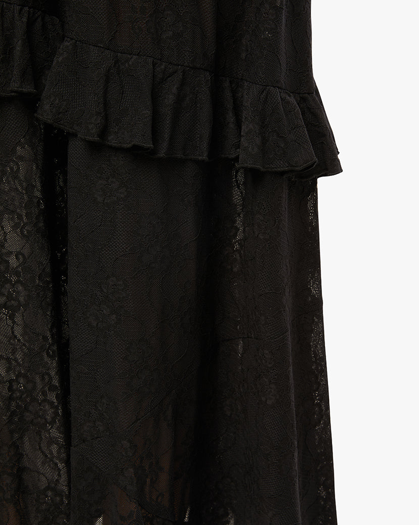 Lace Ruffle Skirt