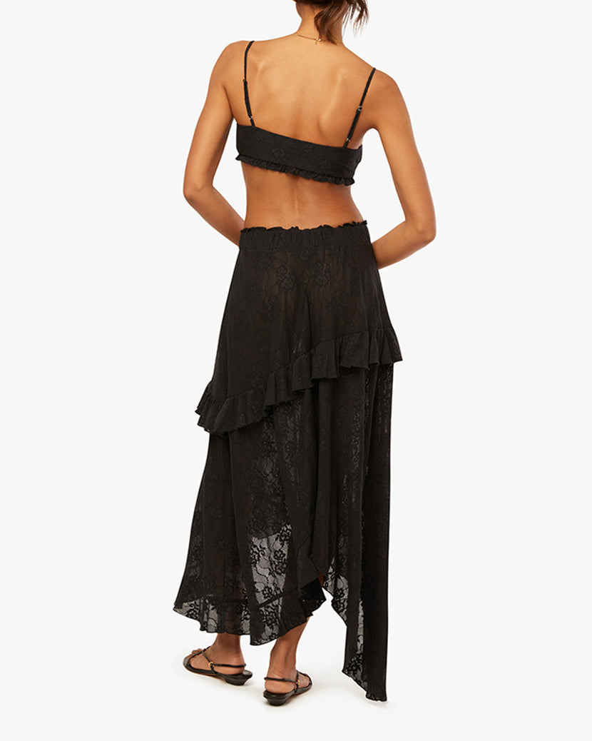 Lace Ruffle Skirt