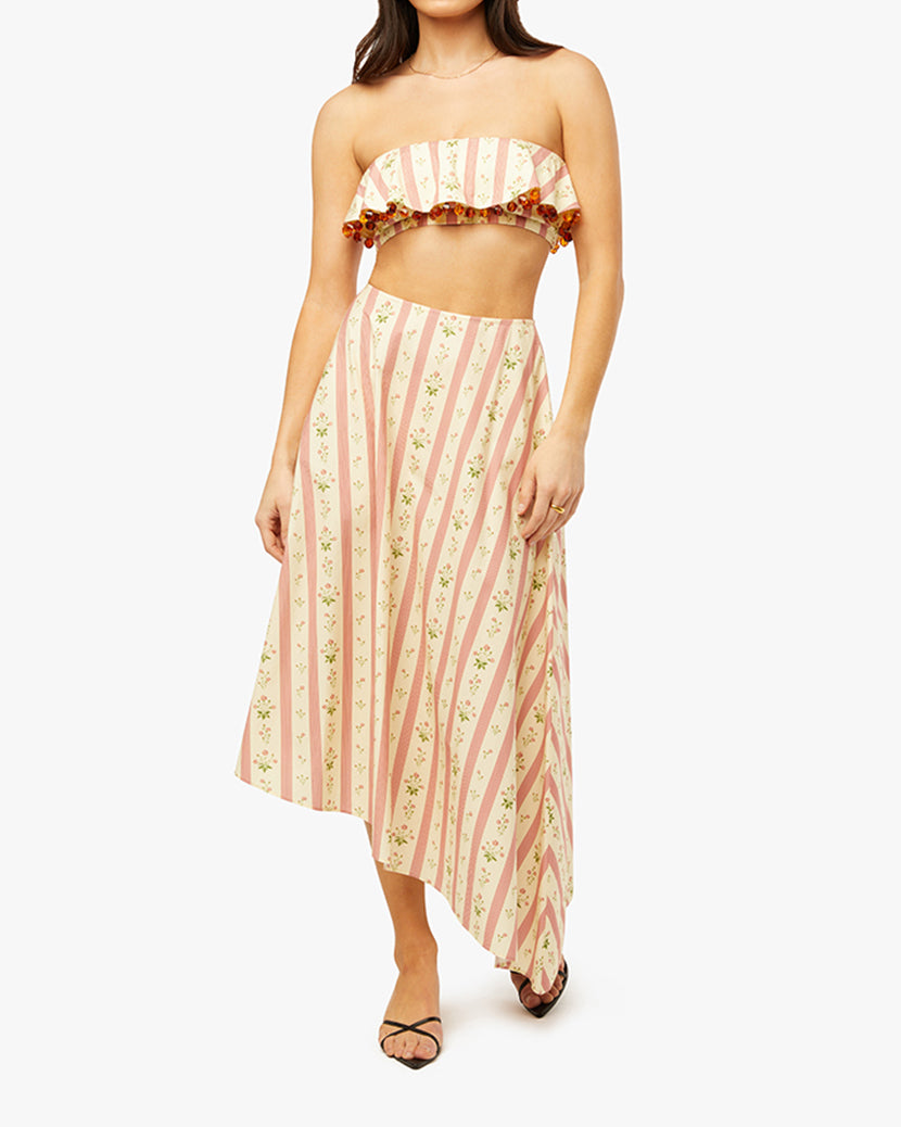 Ruffle Bandeau Top
