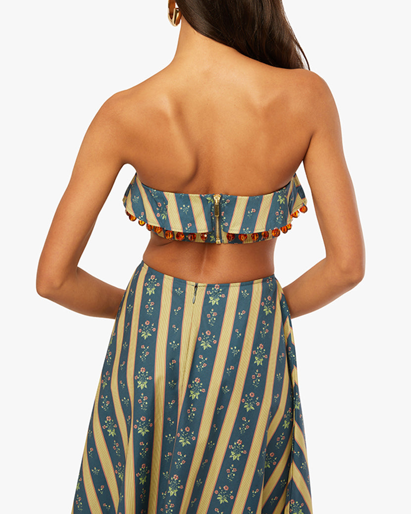Ruffle Bandeau Top