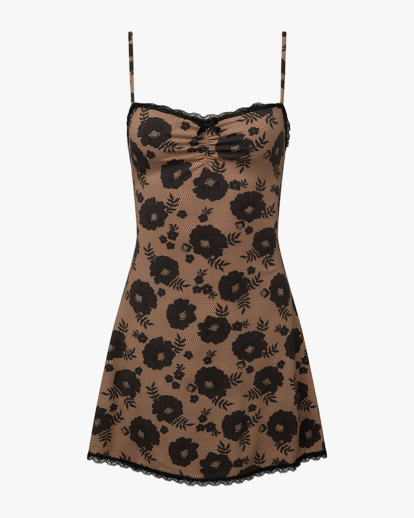 Lace Trim Slip Dress