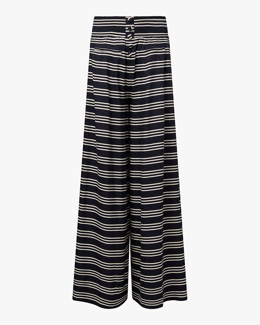 Button Front Palazzo Pant
