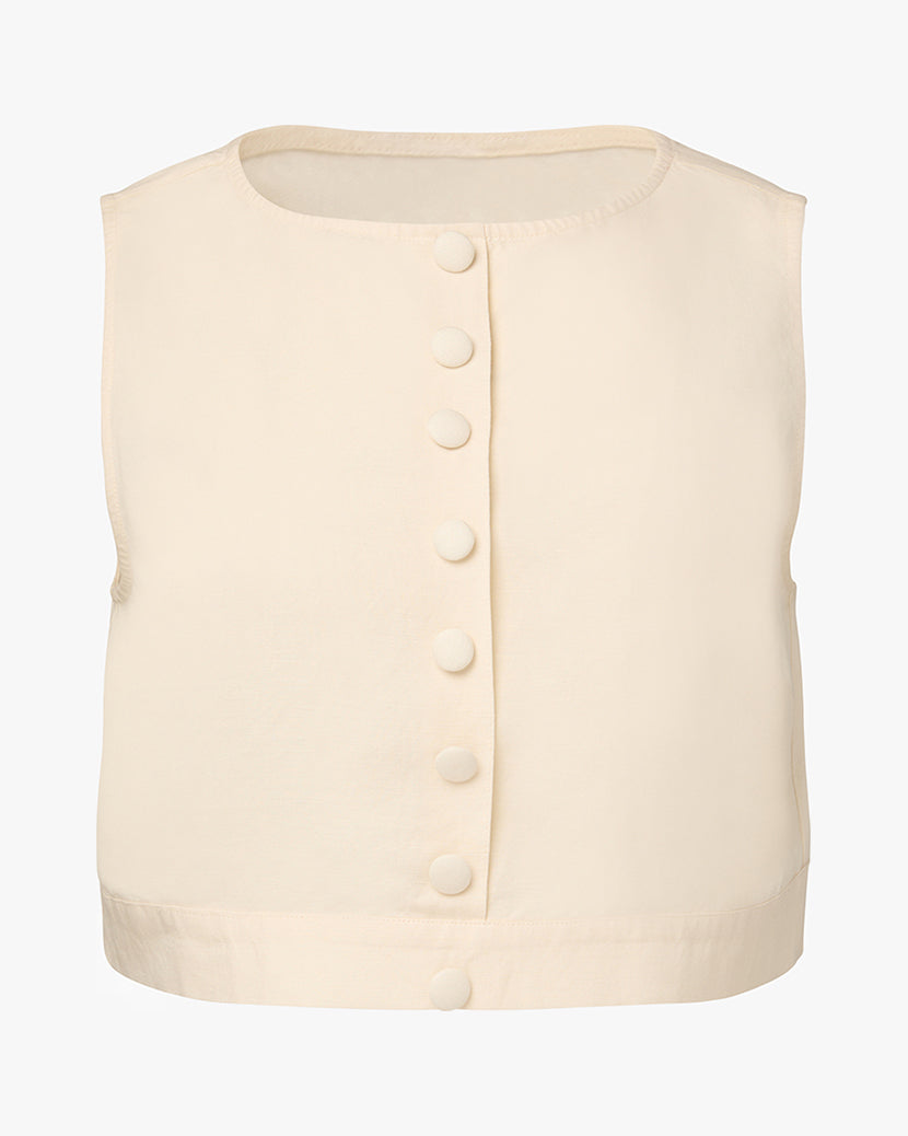 Boxy Linen Boatneck Top
