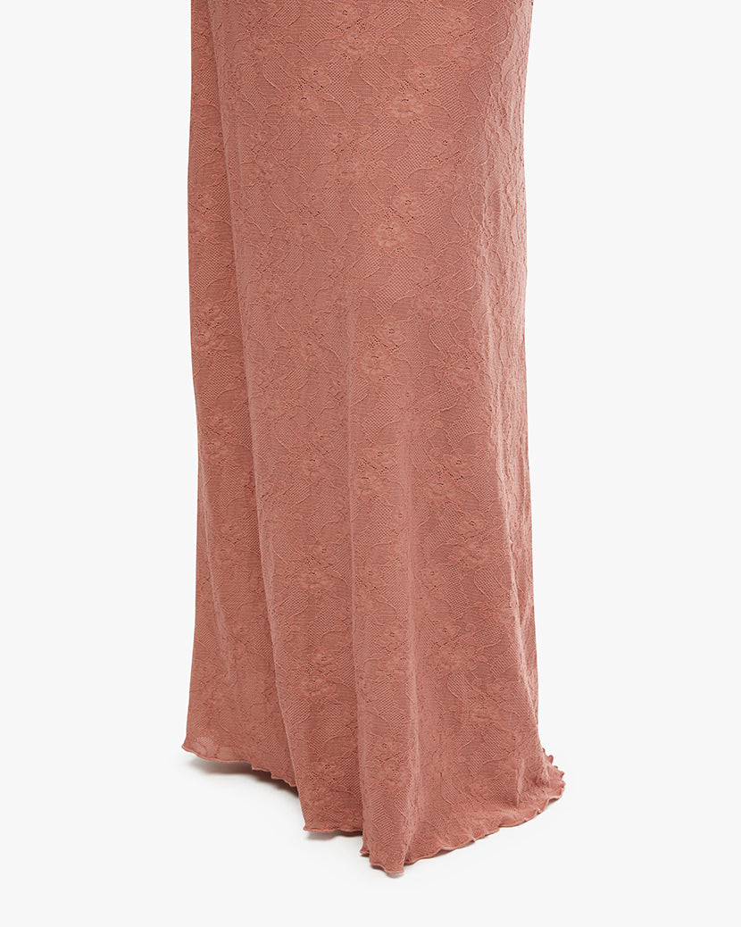 Strapless Corset Peplum Maxi Dress