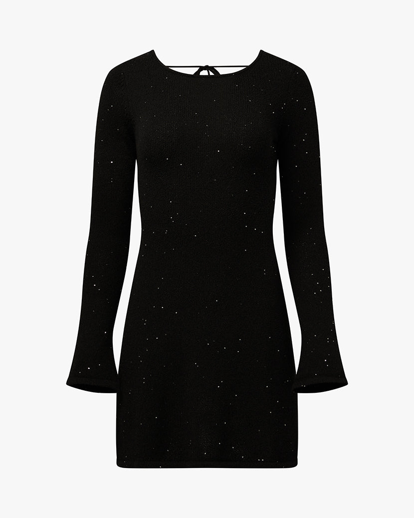 Open Back Knit Mini Dress