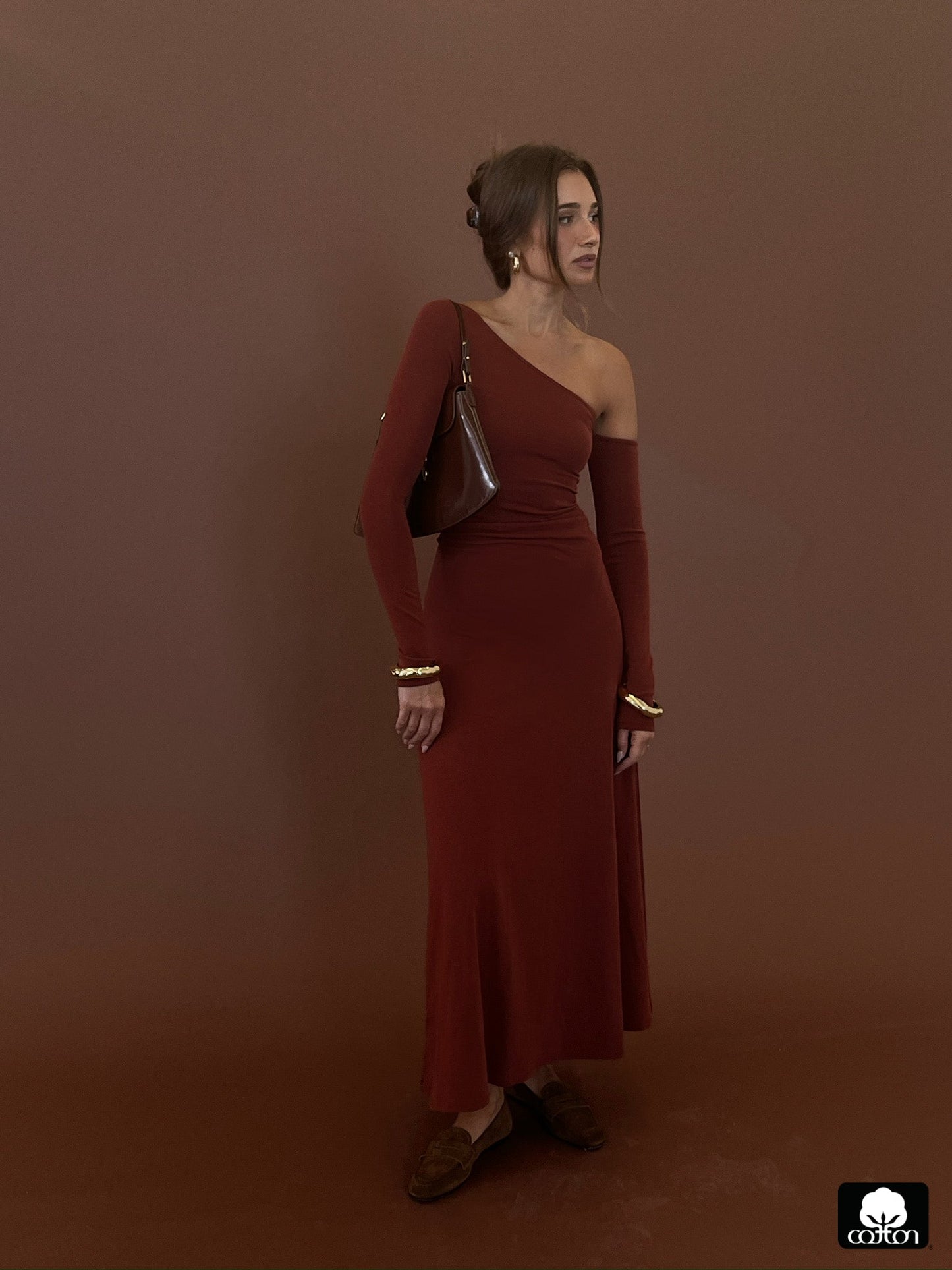 Long Sleeve Off Shoulder Dress
