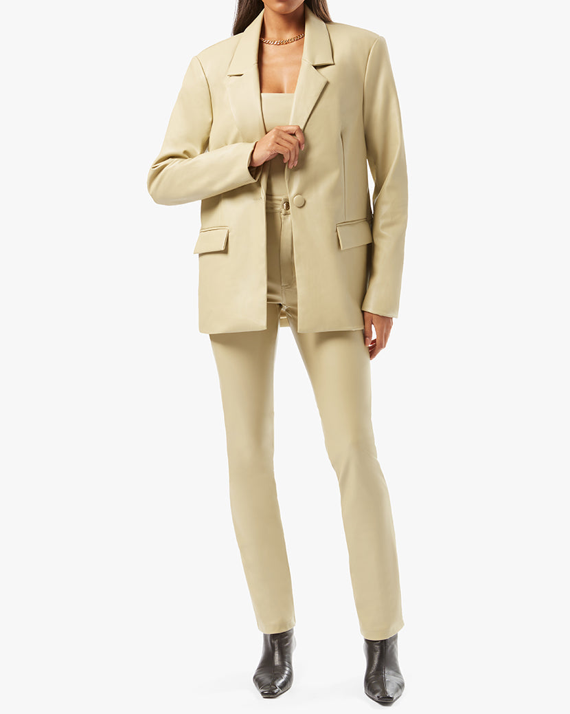 Vegan Leather Kick Flare Pant