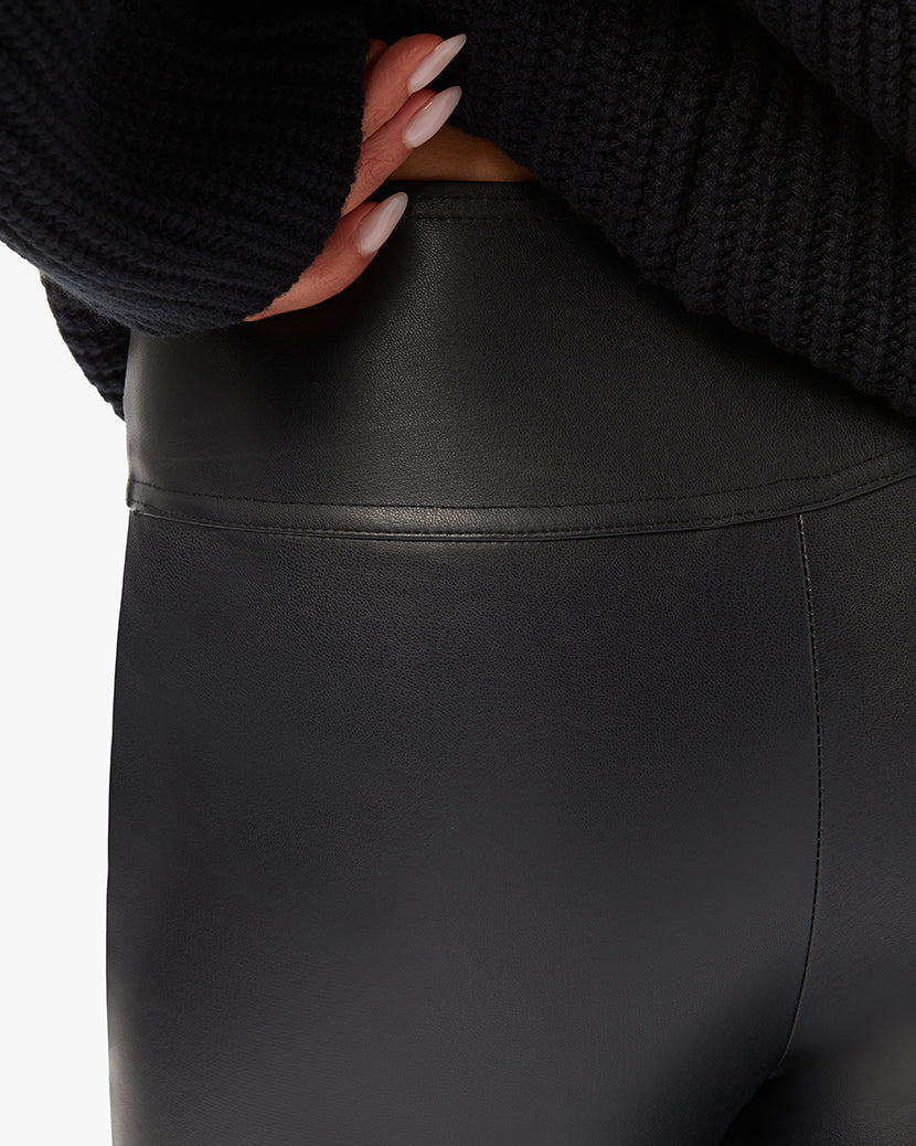Vegan Leather Stirrup Legging