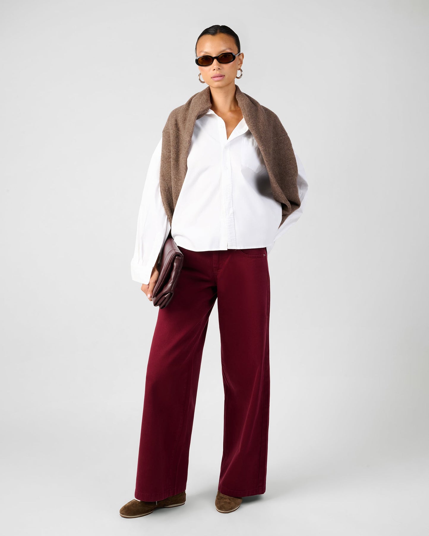 Relaxed Low Rise Baggy Pants