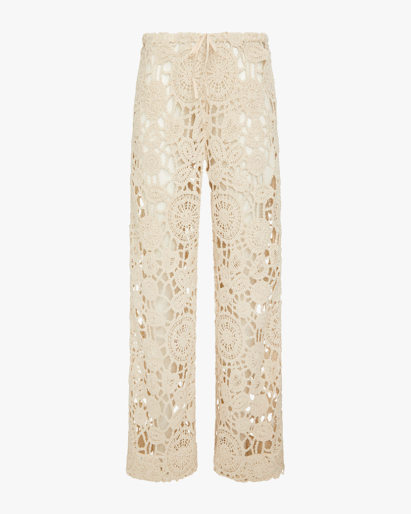 Pull On Crochet Pant