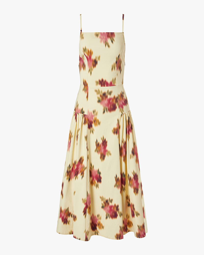 Flare Panel Midi Dress