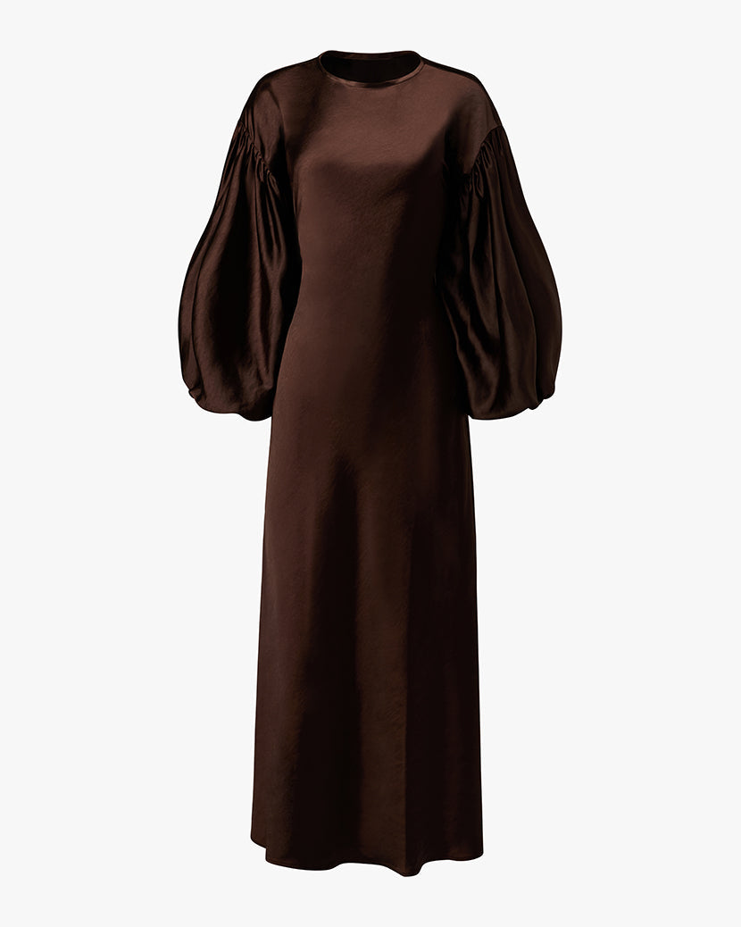 Balloon Sleeve Maxi Dress
