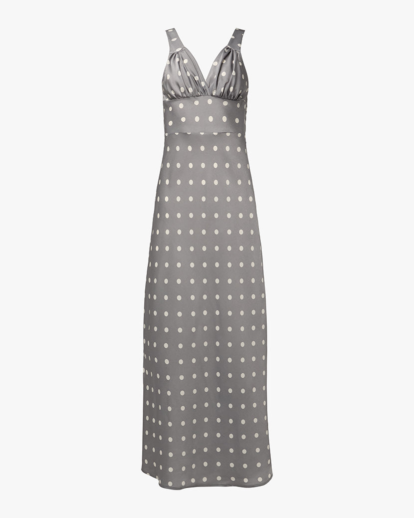 Ruched Cup Slip Maxi Dress