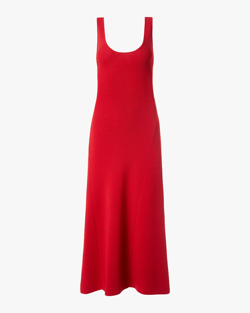 Scoop Neck Midi Dress