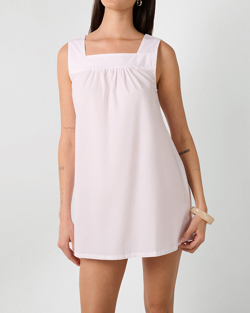 Square Neck Babydoll Mini Dress