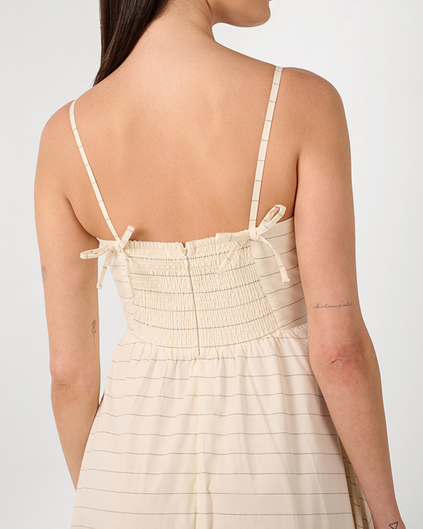 Ruffle Flare Midi Dress