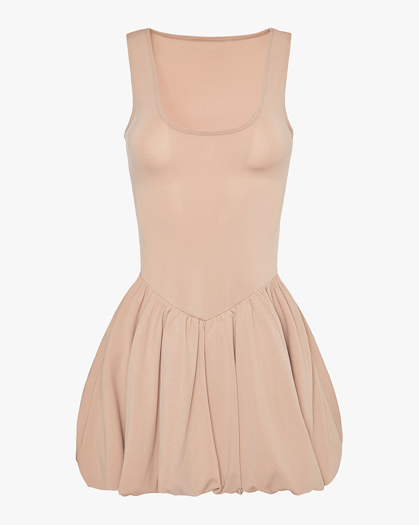 Deep V Waist Bubble Dress