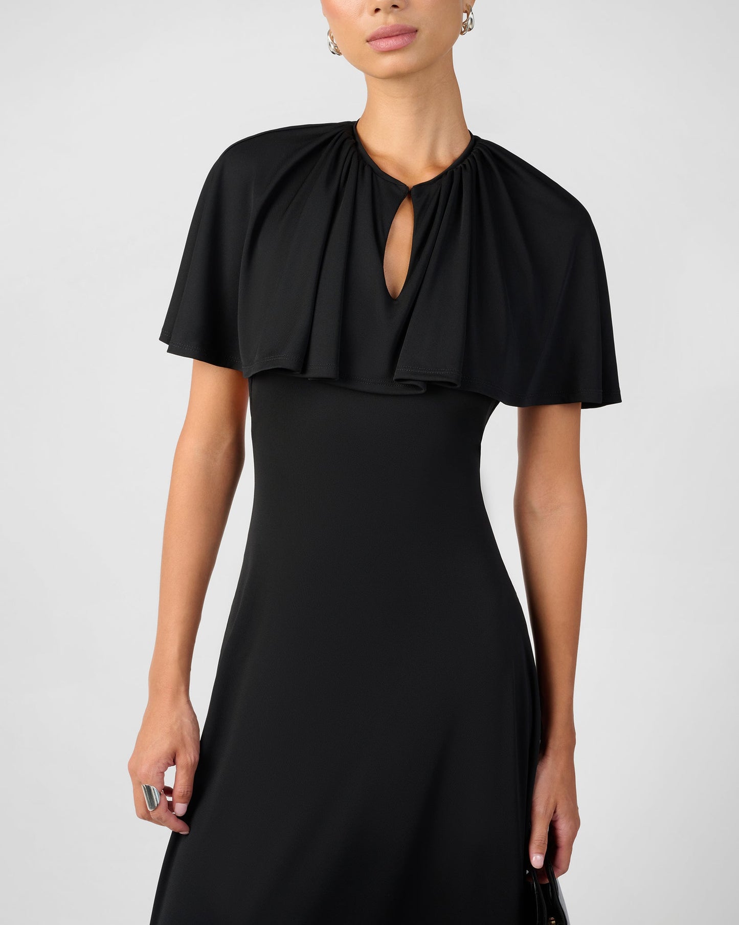 Cape Midi Dress