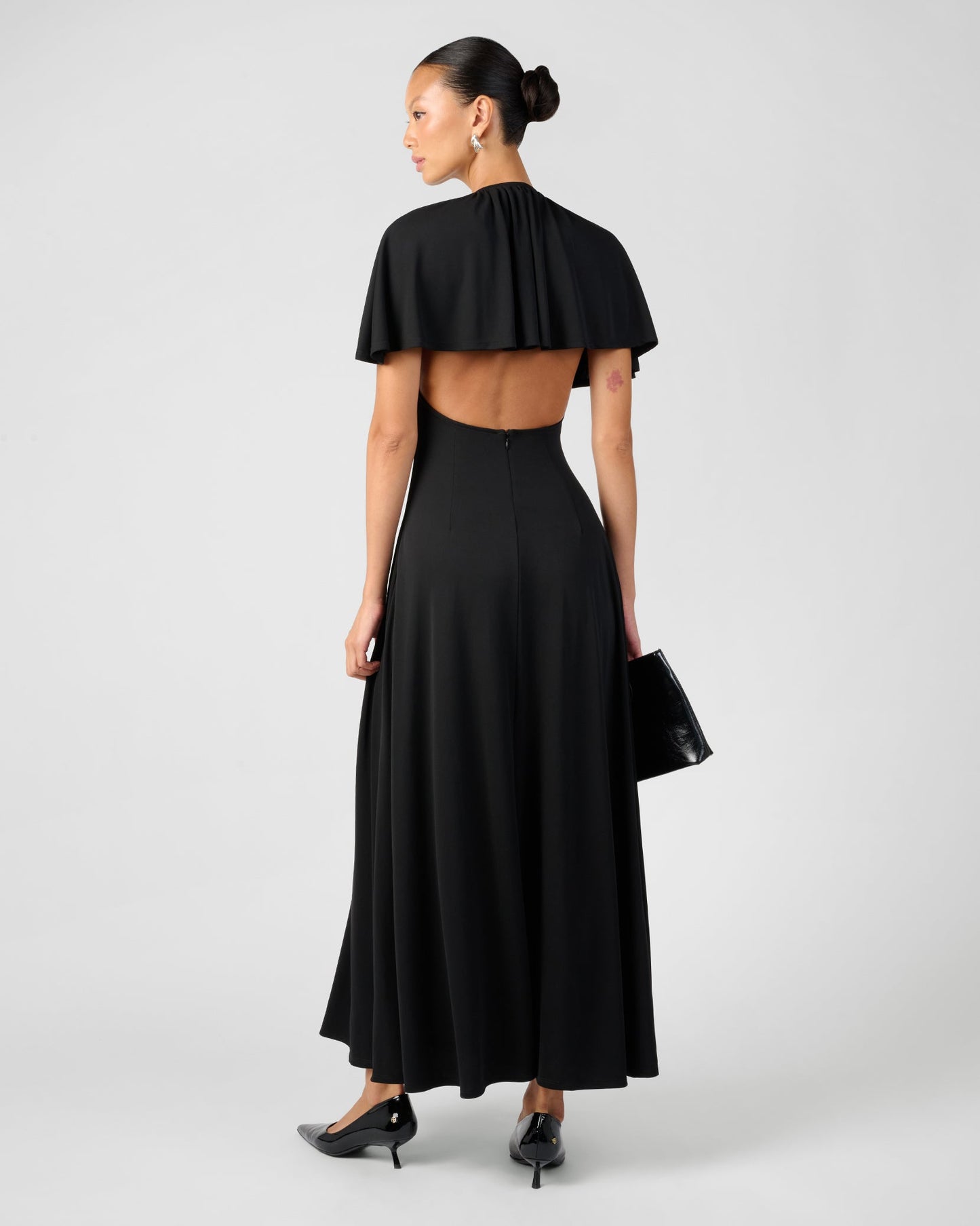 Cape Midi Dress