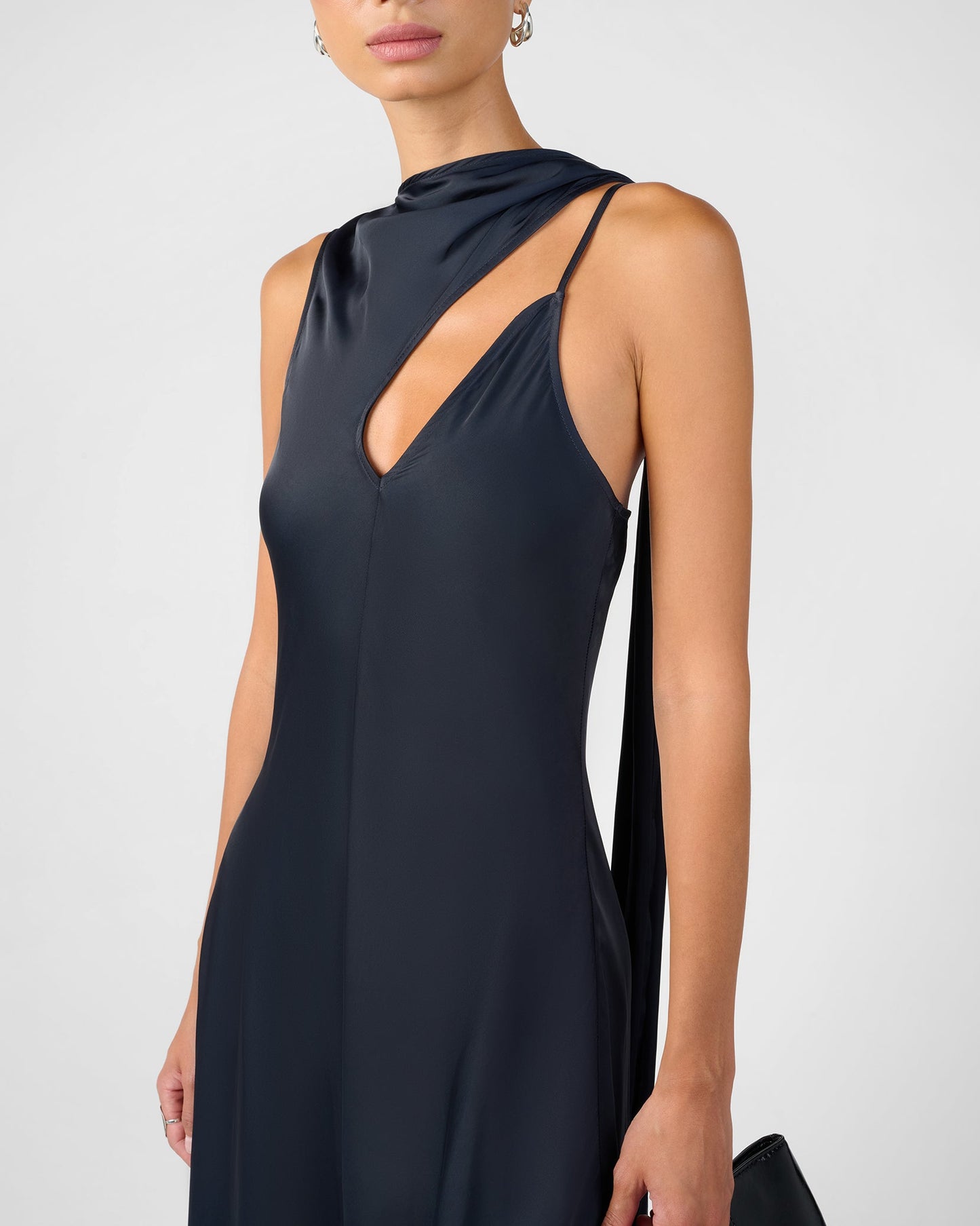 Wrap Neck Slip Dress
