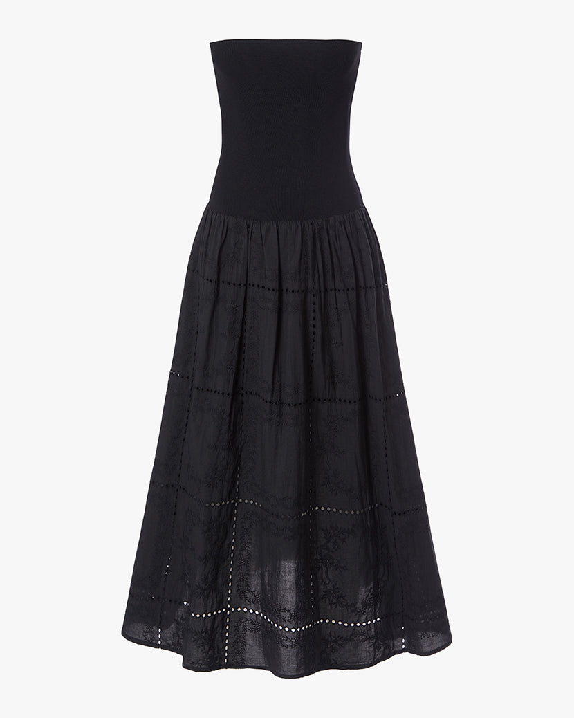 Ribbed Cotton Midi Dress