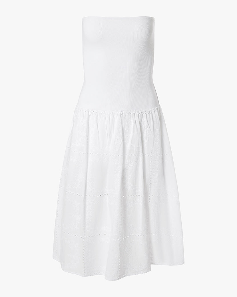Ribbed Cotton Midi Dress
