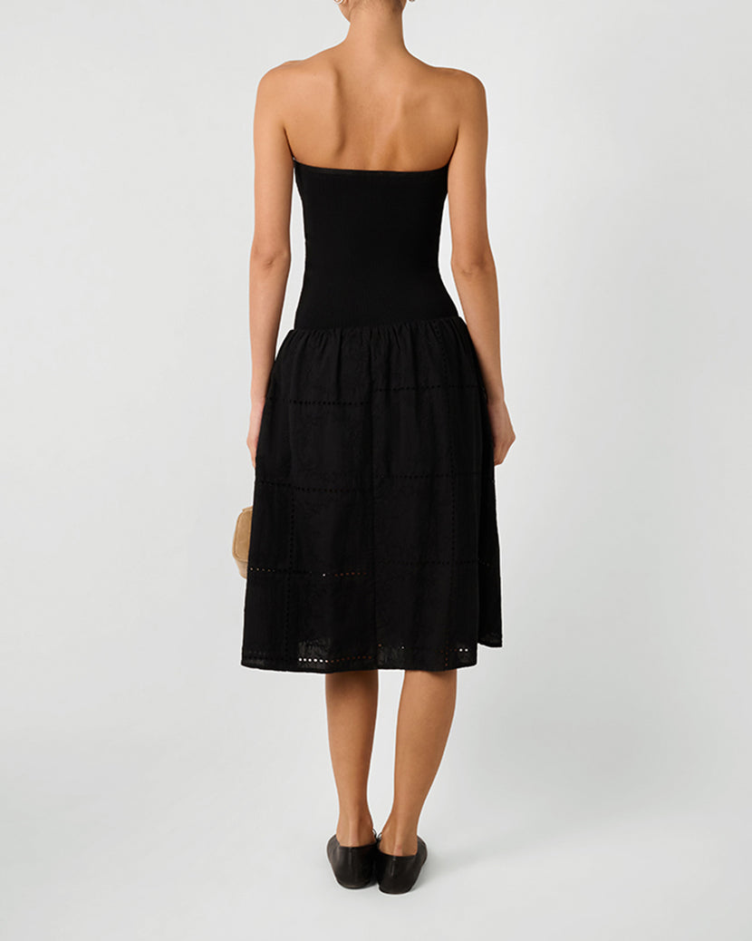 Ribbed Cotton Midi Dress