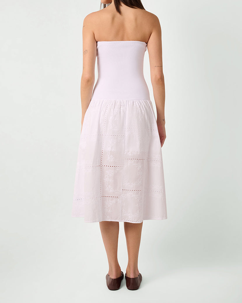 Ribbed Cotton Midi Dress