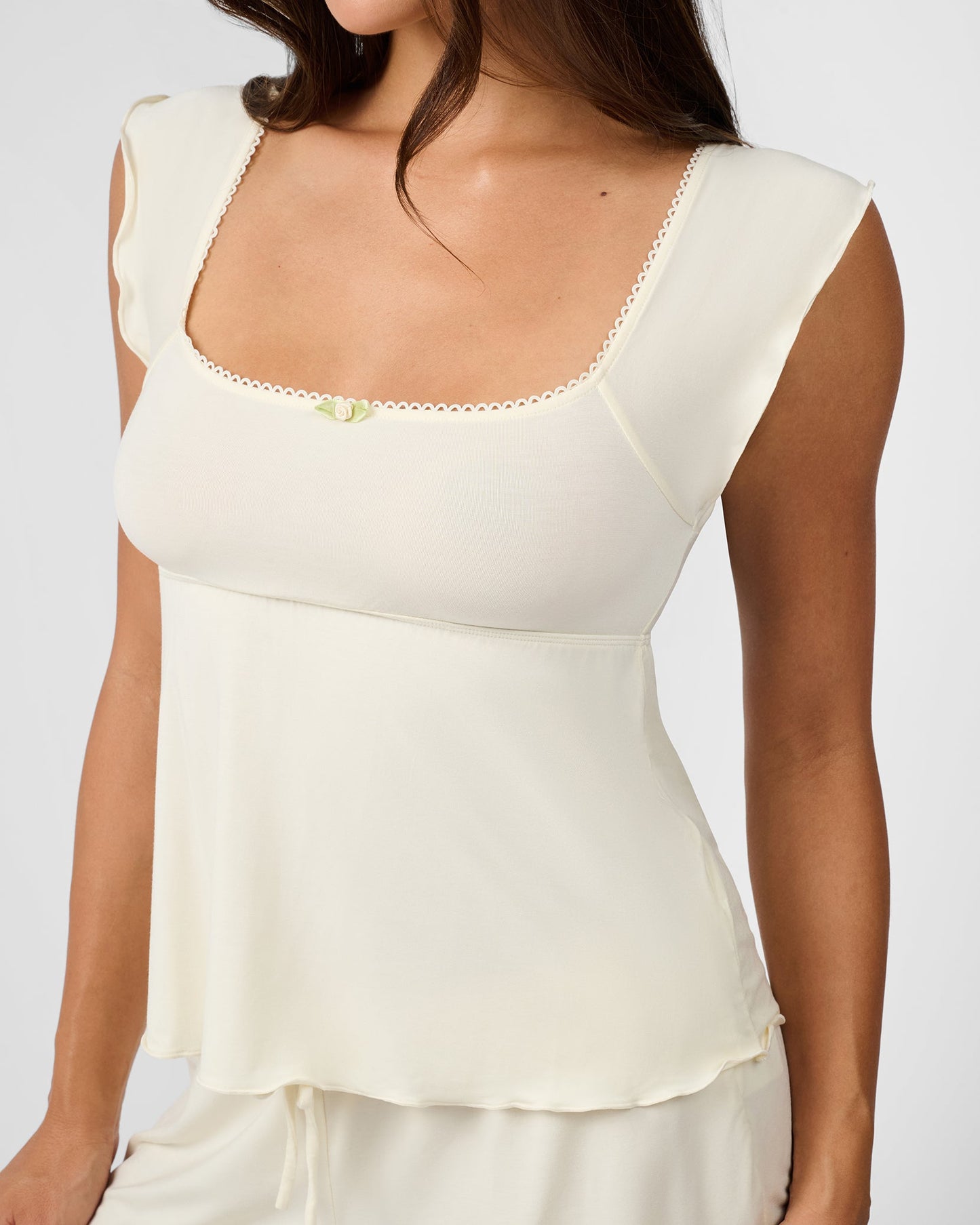Square Neck Babydoll Top