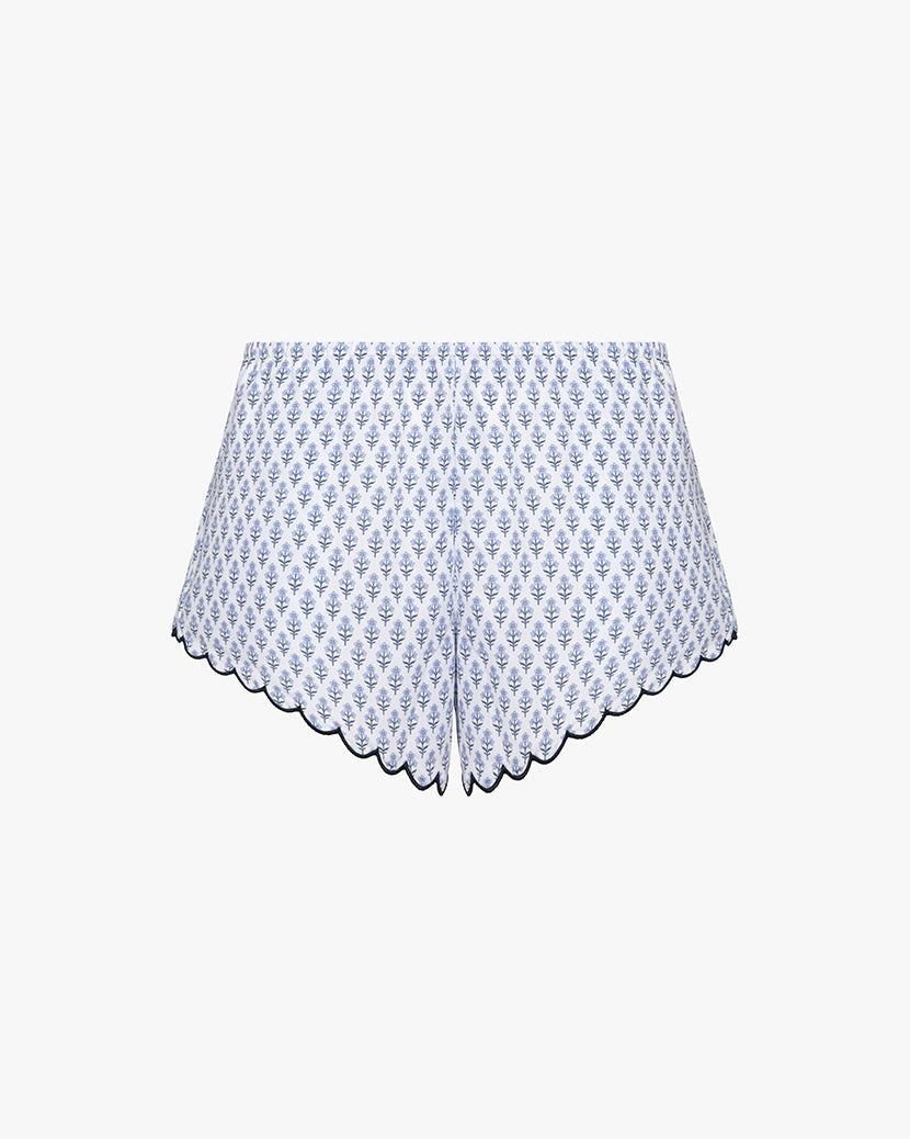 Scallop Pajama Shorts