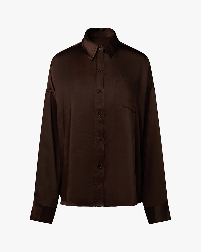 Cropped Button Front Shirt